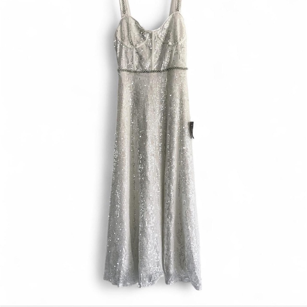 Lulus White Sequin Dress NWT Size xs